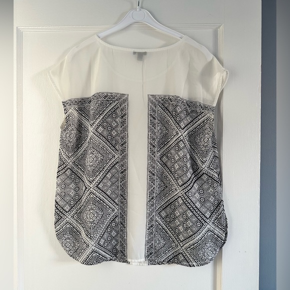 Ann Taylor Black & White Blouse - Picture 2 of 5